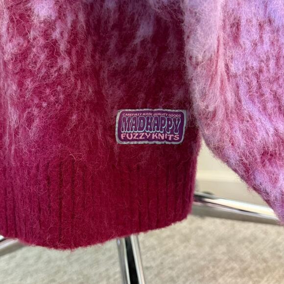 Madhappy Unisex Purple Sweater Soft Knit Gradient Yin Yang Llama fiber Size Med - Picture 3 of 11